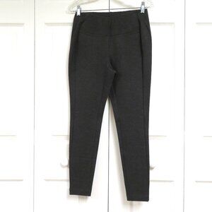 J. Jill SP Ponte Leggings Dark Charcoal Solid